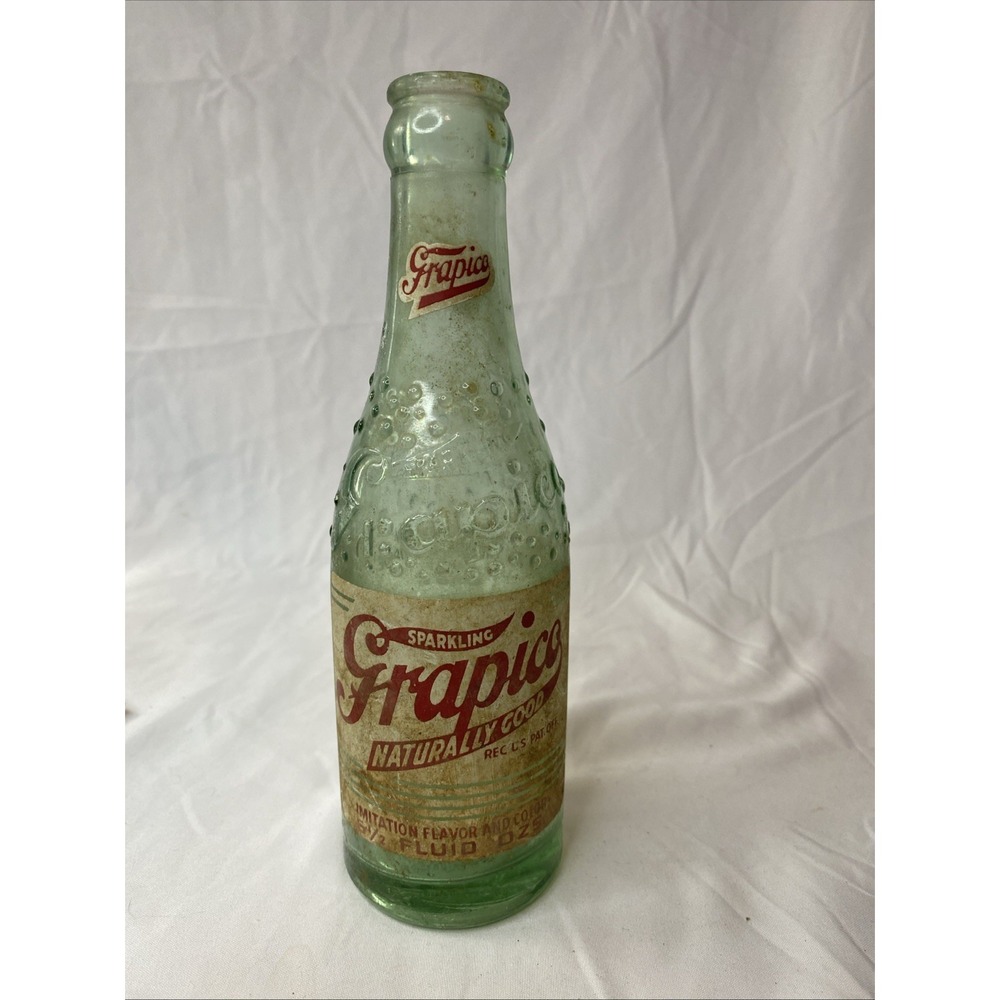 Vintage‎ Green Sparkling Grapico Bottle. Birmingham Alabama